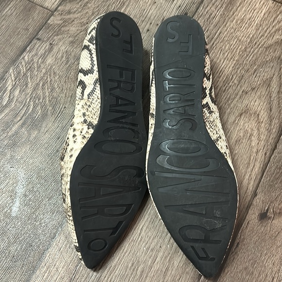Franco Sarto Hazeline Snakeskin Flats - Picture 2 of 14